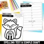 Short O CVC Activities and Worksheets for 1st Grade Phonics or Spelling Practice Spelling Test and Phonics Craft