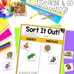 1st or 2nd Grade Grammar Posters, Worksheets and Activities with Weekly Practice