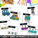 1st Grade Phonics Curriculum and Spelling Words for Science of Reading Hands On Phonics Centers