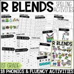 R Blends Worksheets, Games and Activities 1st Grade Phonics or Spelling Practice