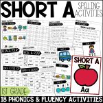 Short A CVC Activities and Worksheets for 1st Grade Phonics or Spelling Practice