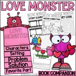 Love Monster Activities Valentine's Day Read Aloud Reading Comprehension
