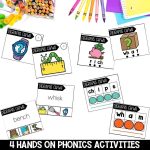 Digraphs CH WH Worksheets, Games and Activities 1st Grade Phonics or Spelling Hands on Phonics Activities