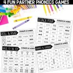 Digraph CK Worksheets, Games and Activities 1st Grade Phonics or Spelling Partner Phonics Games