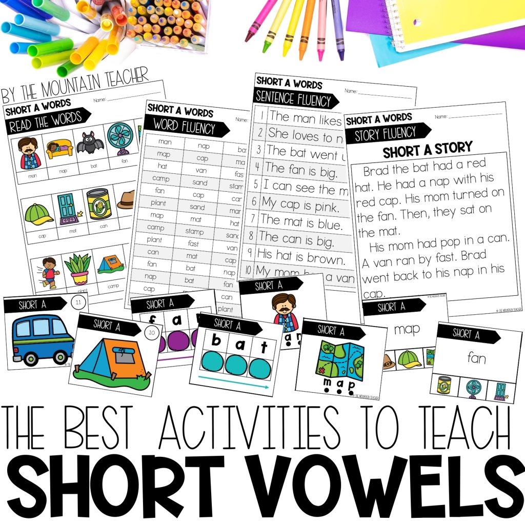The Best Activities for Teaching Short Vowels to 1st Graders
