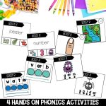 ER Bossy R Worksheets, Activities & Games 1st Grade Phonics or Spelling Hands on Phonics Centers for Blending and Segmenting