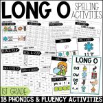 Long O Vowel Teams Worksheets, Activities & Games 1st Grade Phonics or Spelling