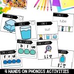 Long U Vowel Teams Worksheets, Activities & Games 1st Grade Phonics or Spelling Hands on Phonics Centers