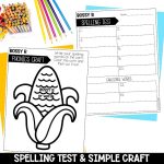 OR Bossy R Worksheets, Activities & Games 1st Grade Phonics or Spelling Spelling Test Template and Easy Printable Phonics Craft