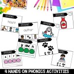 AU AW Diphthongs Word Work Worksheets & Activities 1st Grade Phonics or Spelling - Hands on Phonics Games for Blending and Segmenting Centers