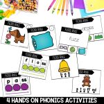 Floss Rule Worksheets, Activities & Games for 2nd Grade Phonics and Spelling - Hands on Phonics Games for Blending and Segmenting Centers