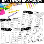 oo ew Diphthongs Worksheets, Spelling Activities and 2nd Grade Phonics Games - Partner Spelling Games and Buddy Phonics Roll the Dice Games