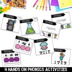 oi and oy Diphthongs Worksheets, Spelling Activities and 2nd Grade Phonics Games - Hands on Phonics Games for Blending and Segmenting Centers
