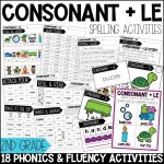 Consonant LE Worksheets, Activities & Games for 2nd Grade Phonics or Spelling