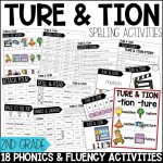 ture and tion Worksheets, Activities & Games for 2nd Grade Phonics or Spelling