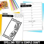 Prefixes PRE and DIS Worksheets, 2nd Grade Spelling Activities & Phonics Games Spelling Test Template and Easy Printable Phonics Craft